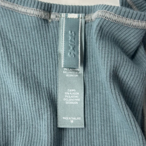 SKIMS Blue Ribbed Tank Top - Picture 3 of 4